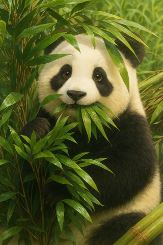 偷偷吃竹子