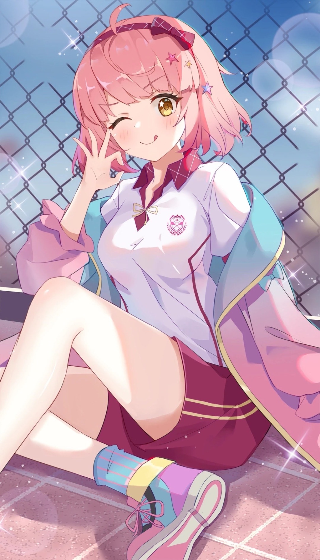 校園俏皮女孩紙
