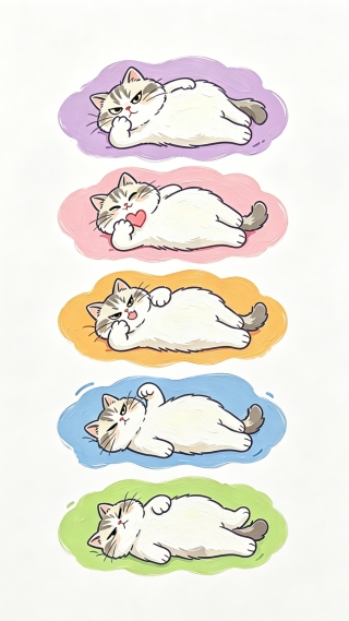 猫咪躺