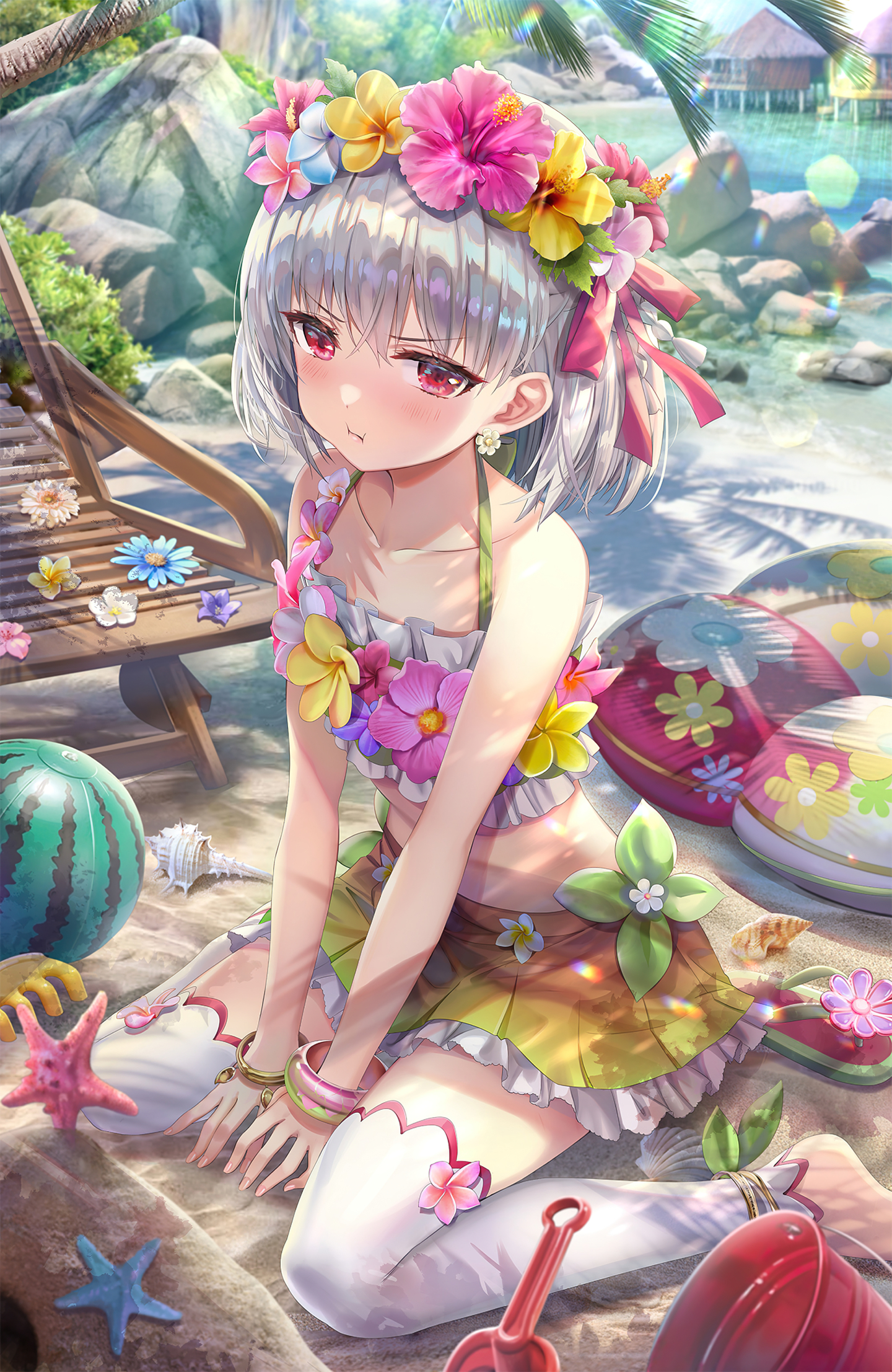 qq聊天背景圖動漫少女1