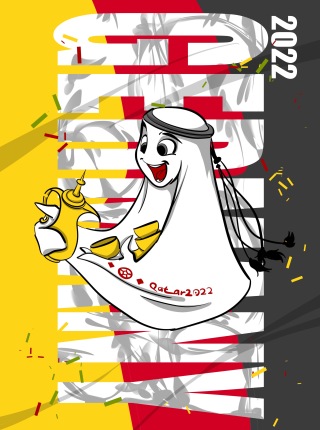 卡塔尔世界杯吉祥物专题系列壁纸
