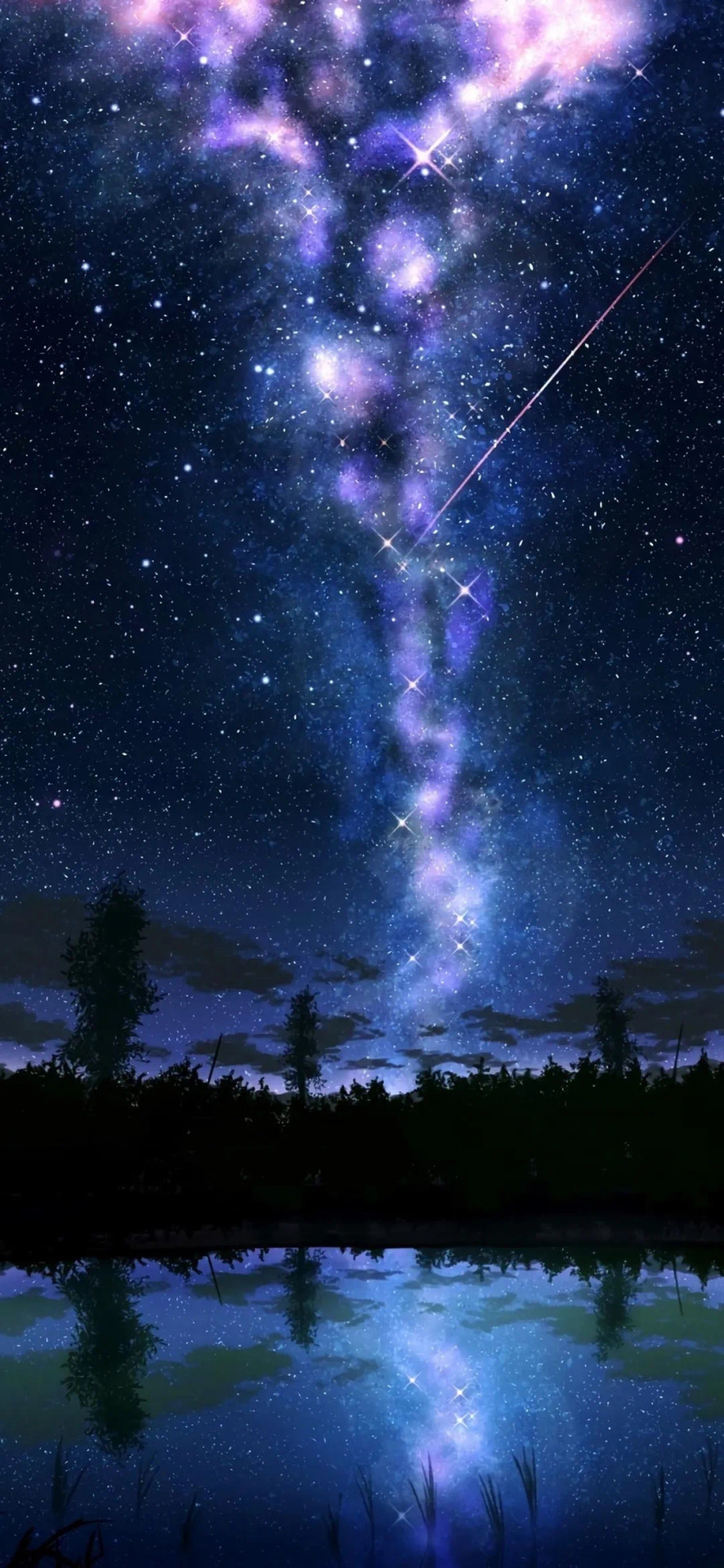 手機背景圖片星空