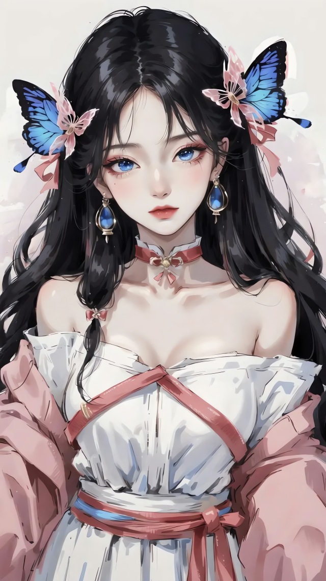 油彩蝴蝶女神