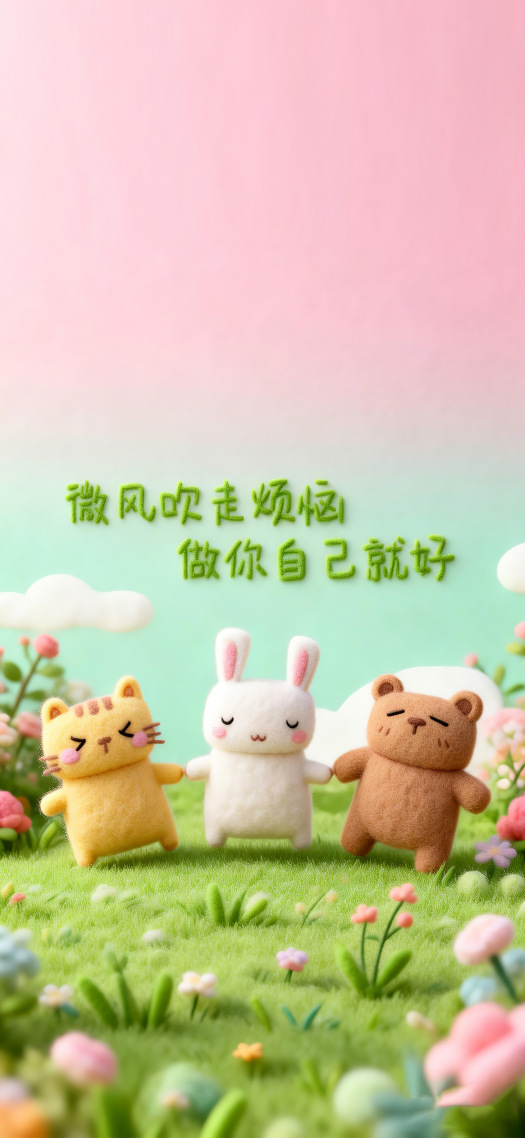 卡通可爱春日治愈壁纸