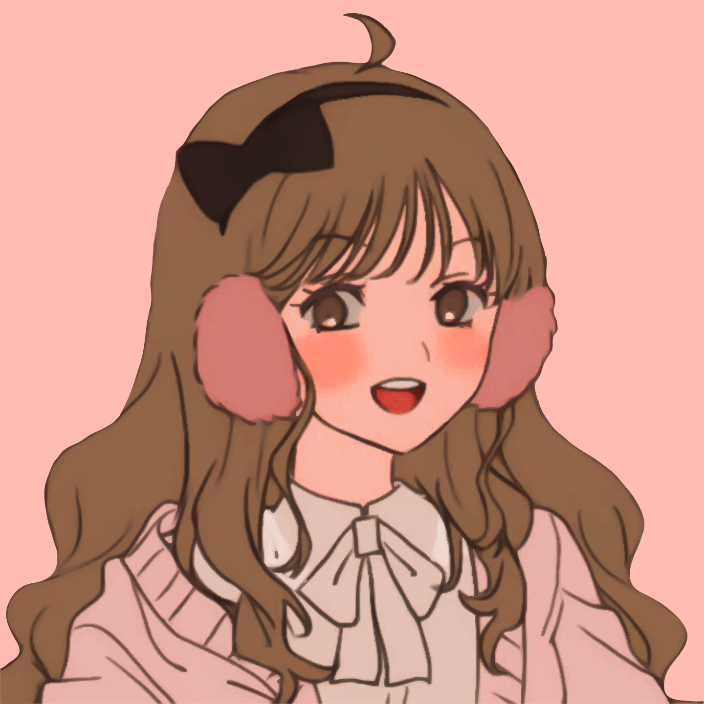 【冬日動漫美少女】微信運動背景圖片