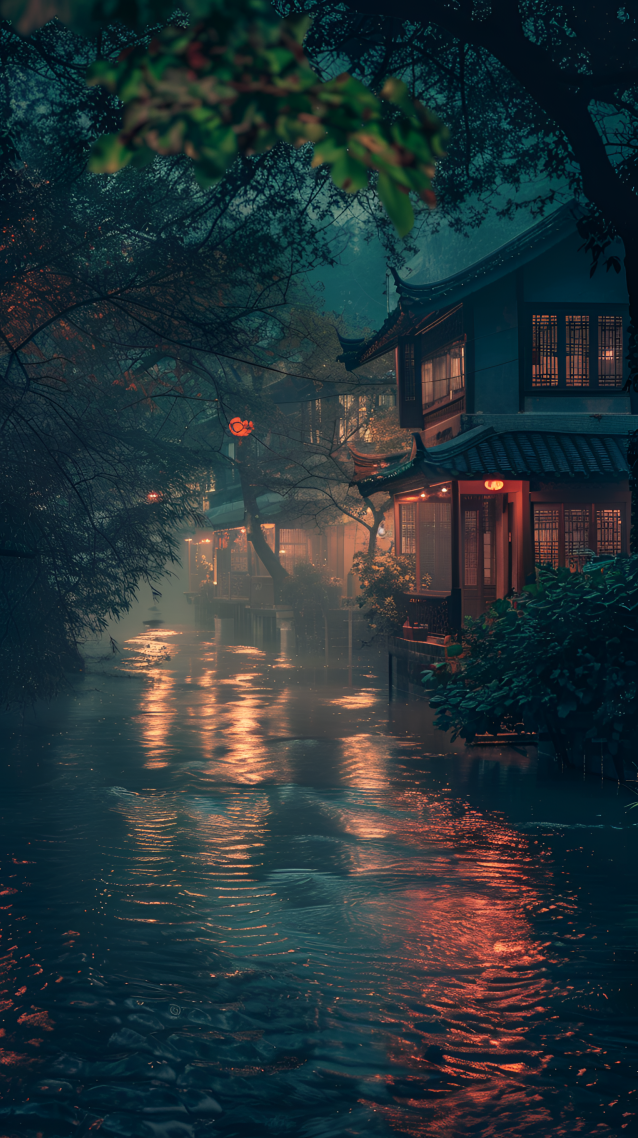 古镇夜景
