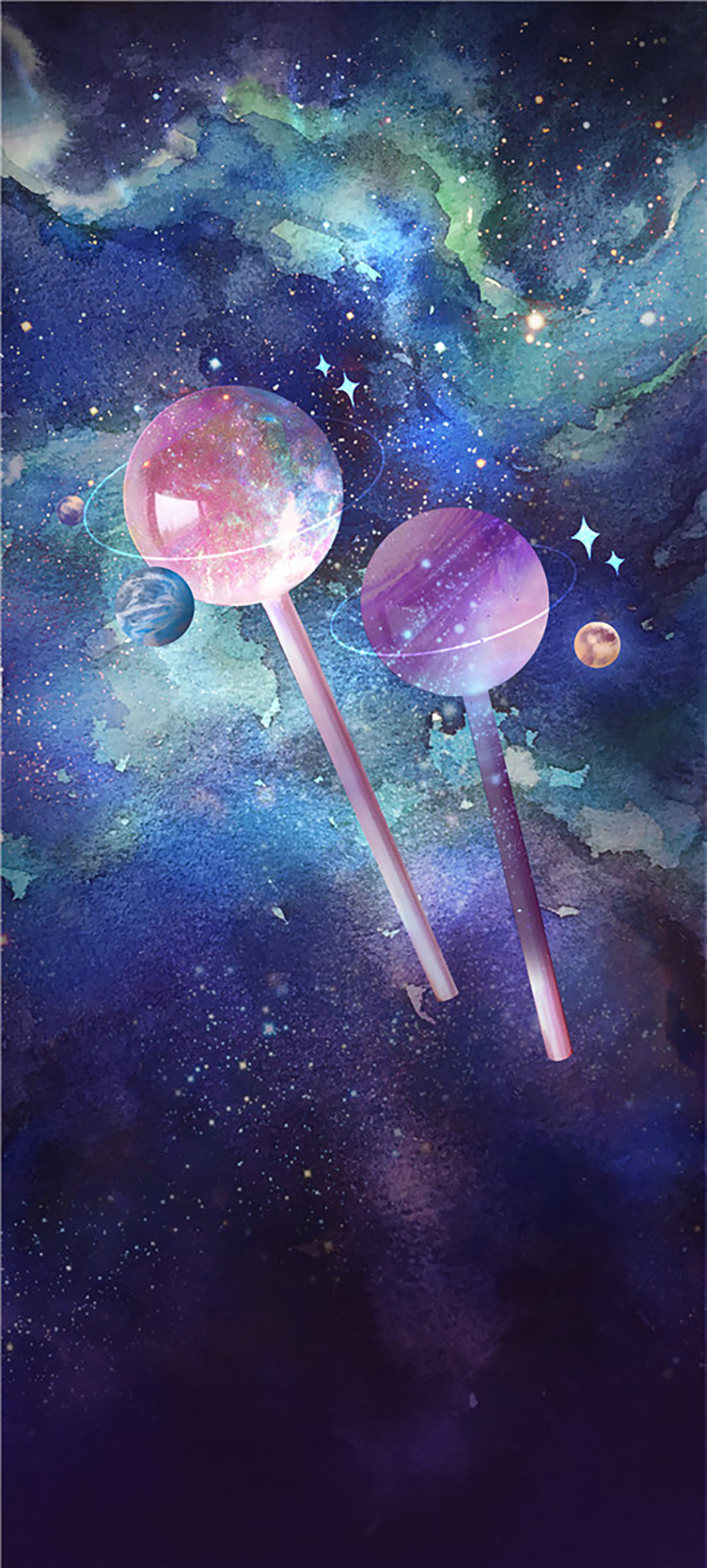 微信聊天專用圖星空棒棒糖