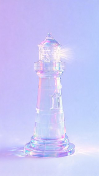 玻璃灯塔·粉彩渐变