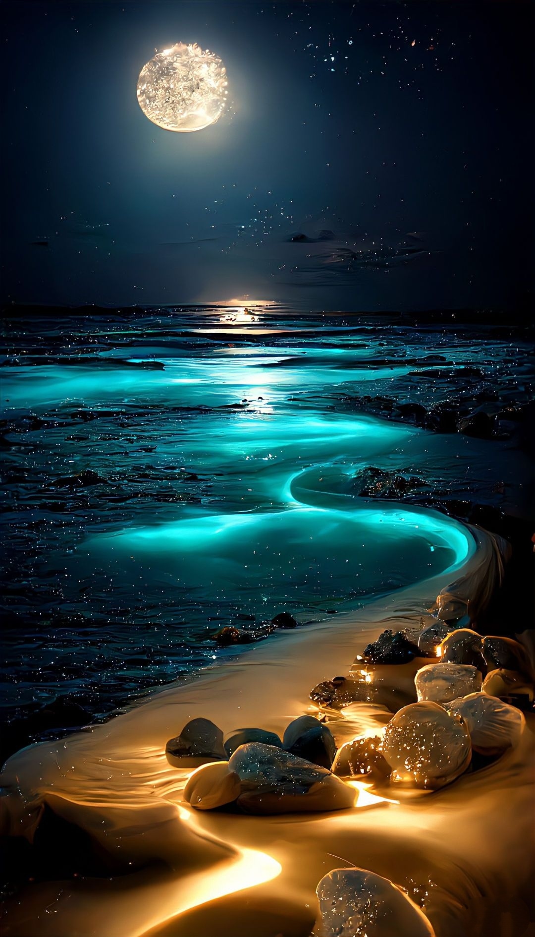 海邊月