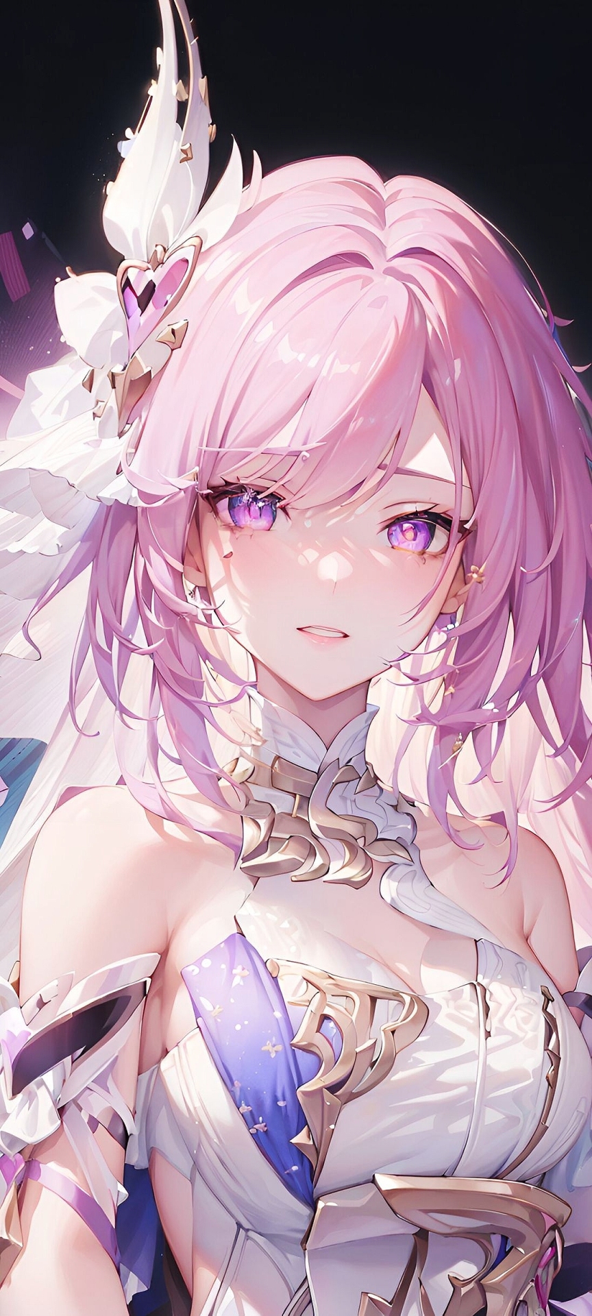 粉发少女