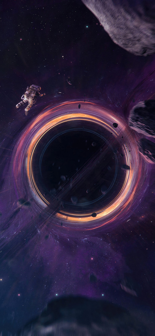 感受來自星空的魅力手機背景圖片