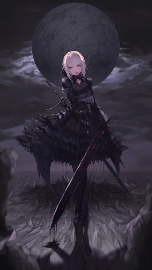 少女二次元微信背景图