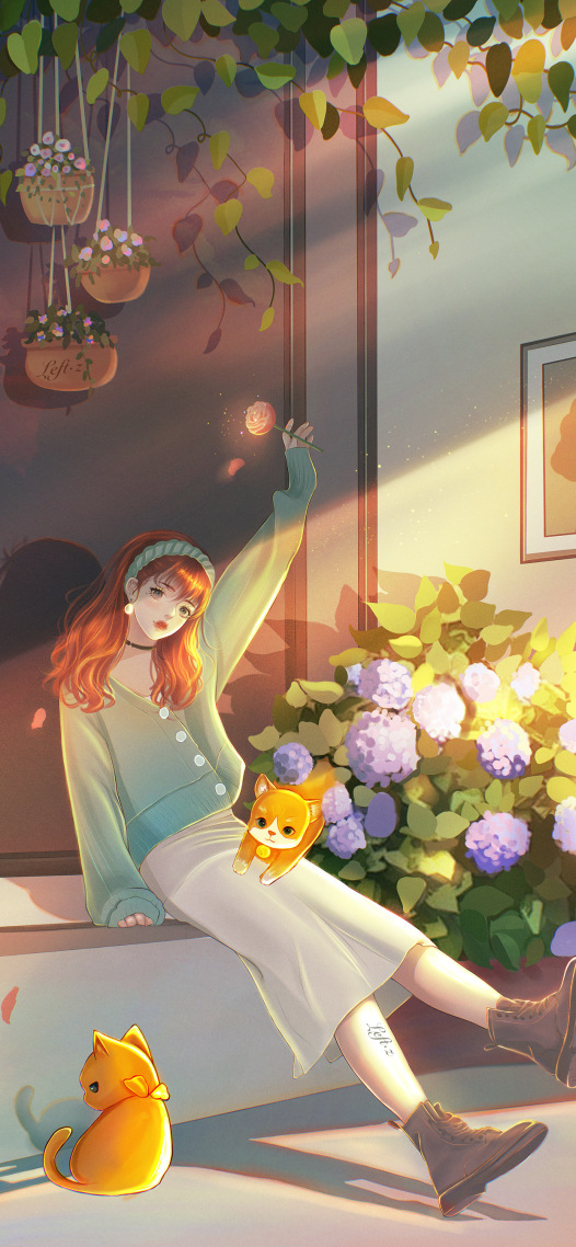治愈貓貓女孩