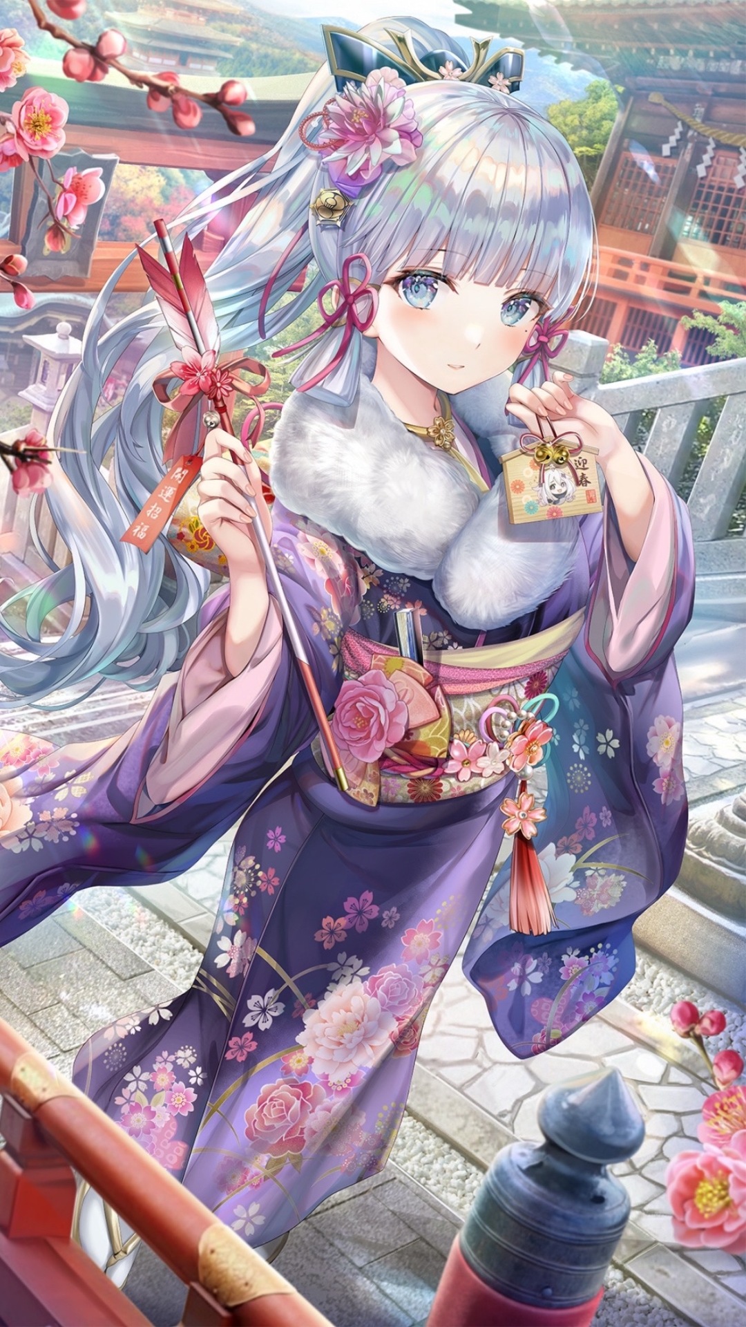 2k原神神里綾華微信背景壁紙