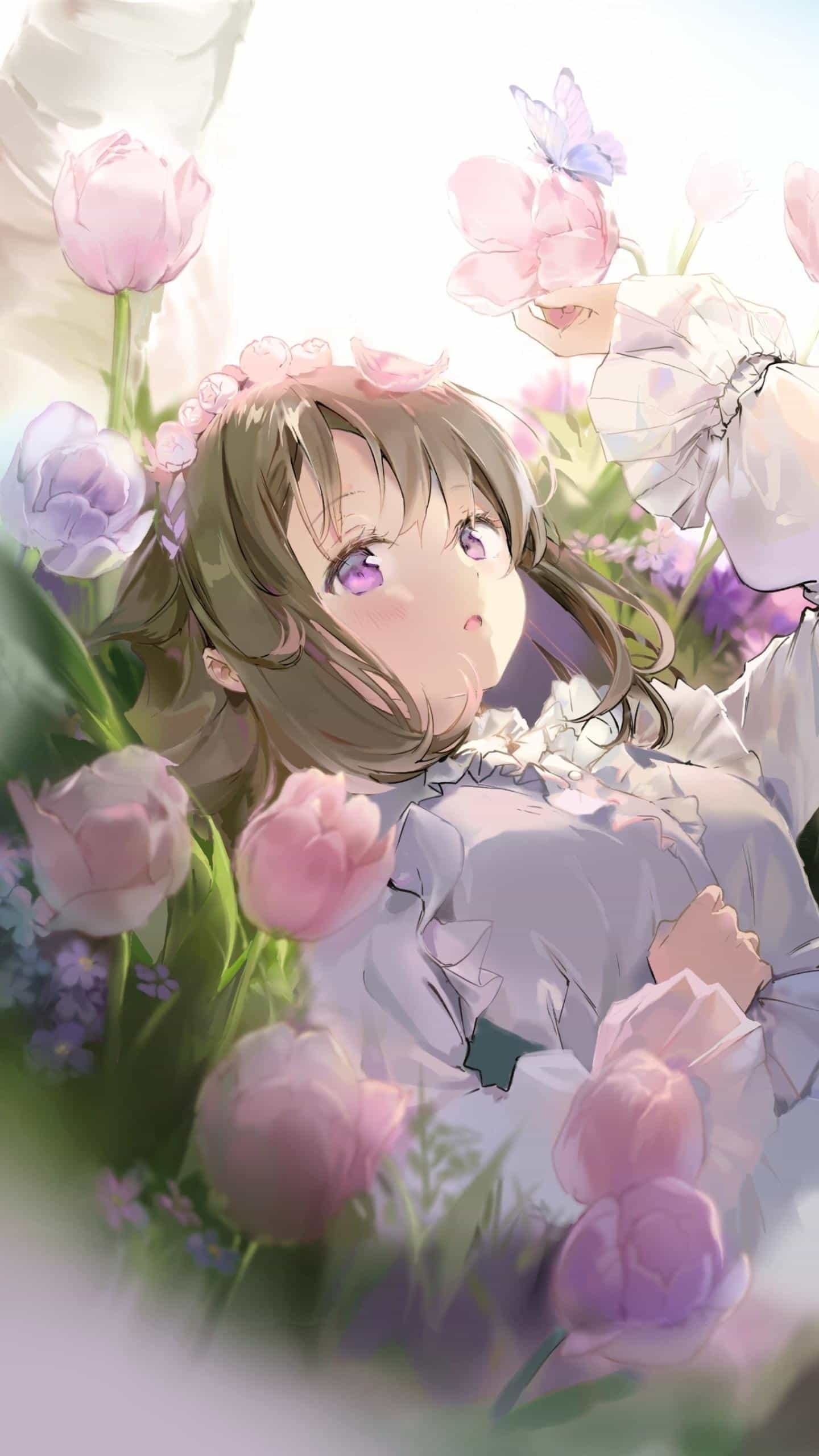 微信牆紙鮮花公主