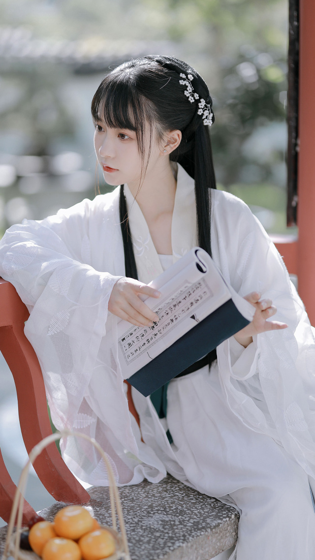 微信聊天背景牆壁紙古裝美女