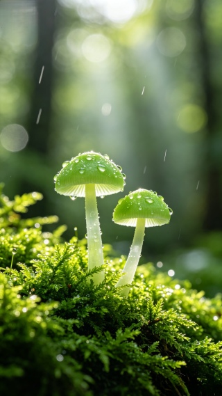 绿色蘑菇