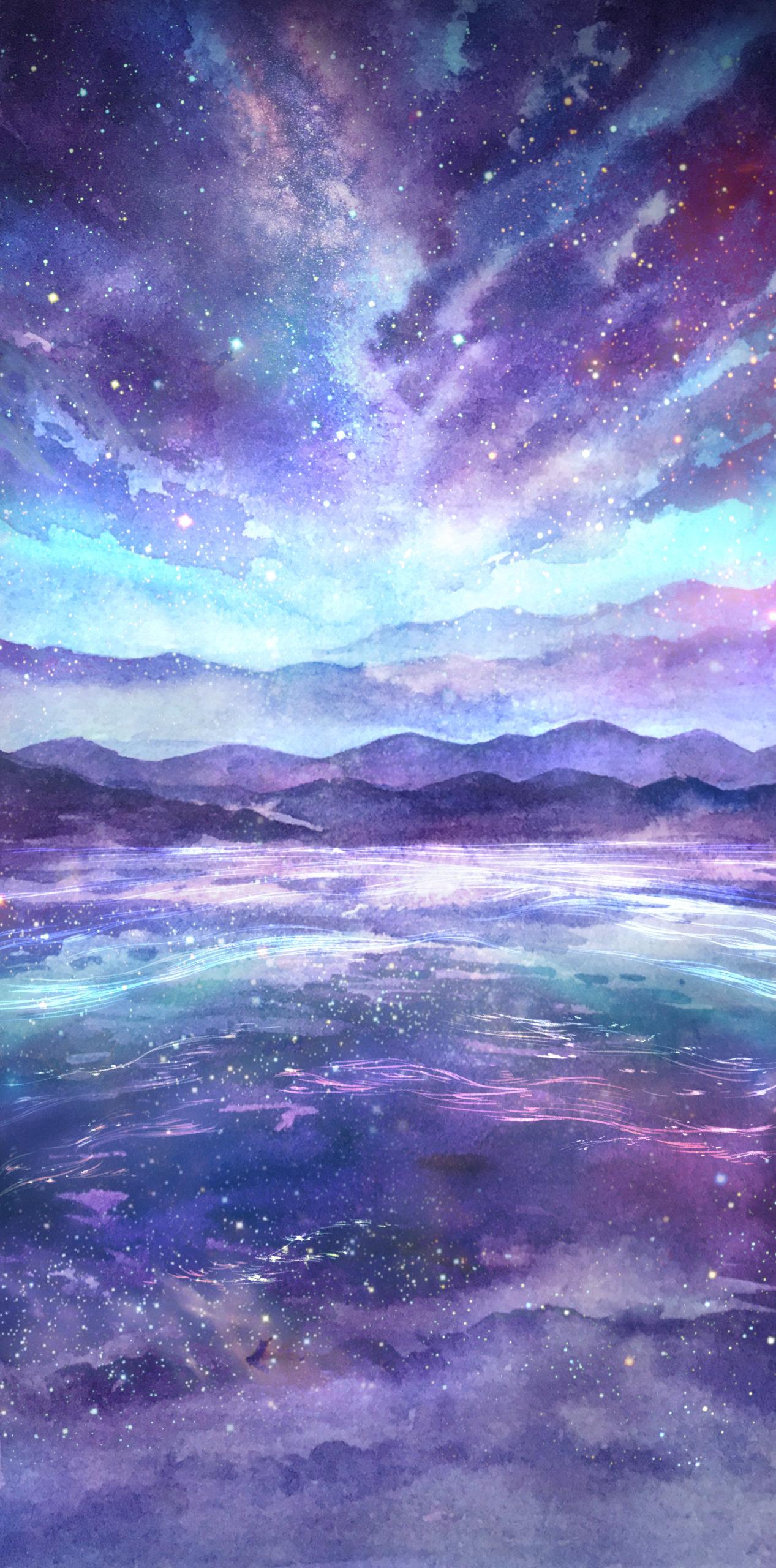 藍色星辰微信圖片背景