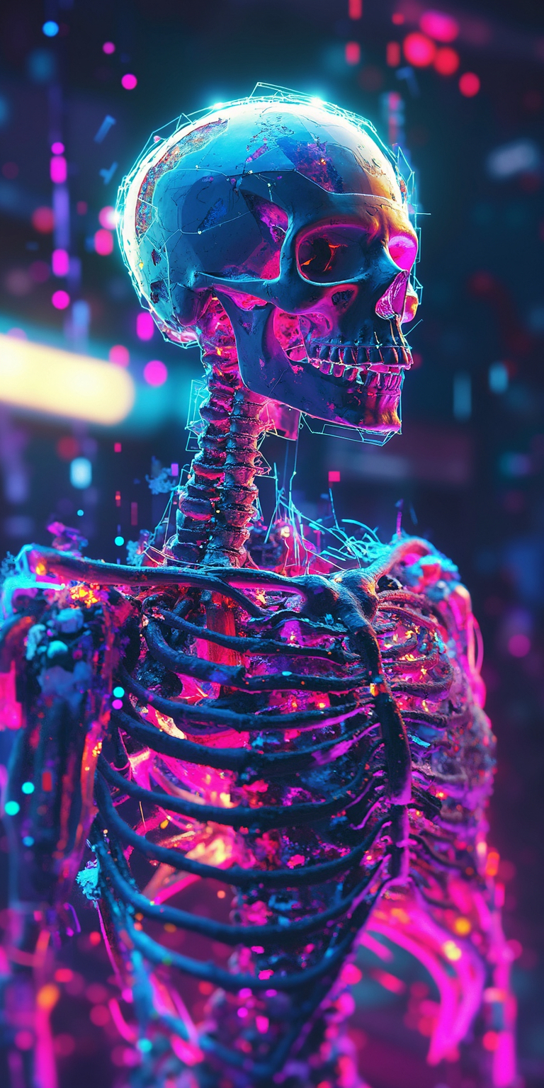 賽博朋克骷髏