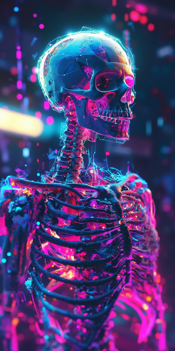賽博朋克骷髏