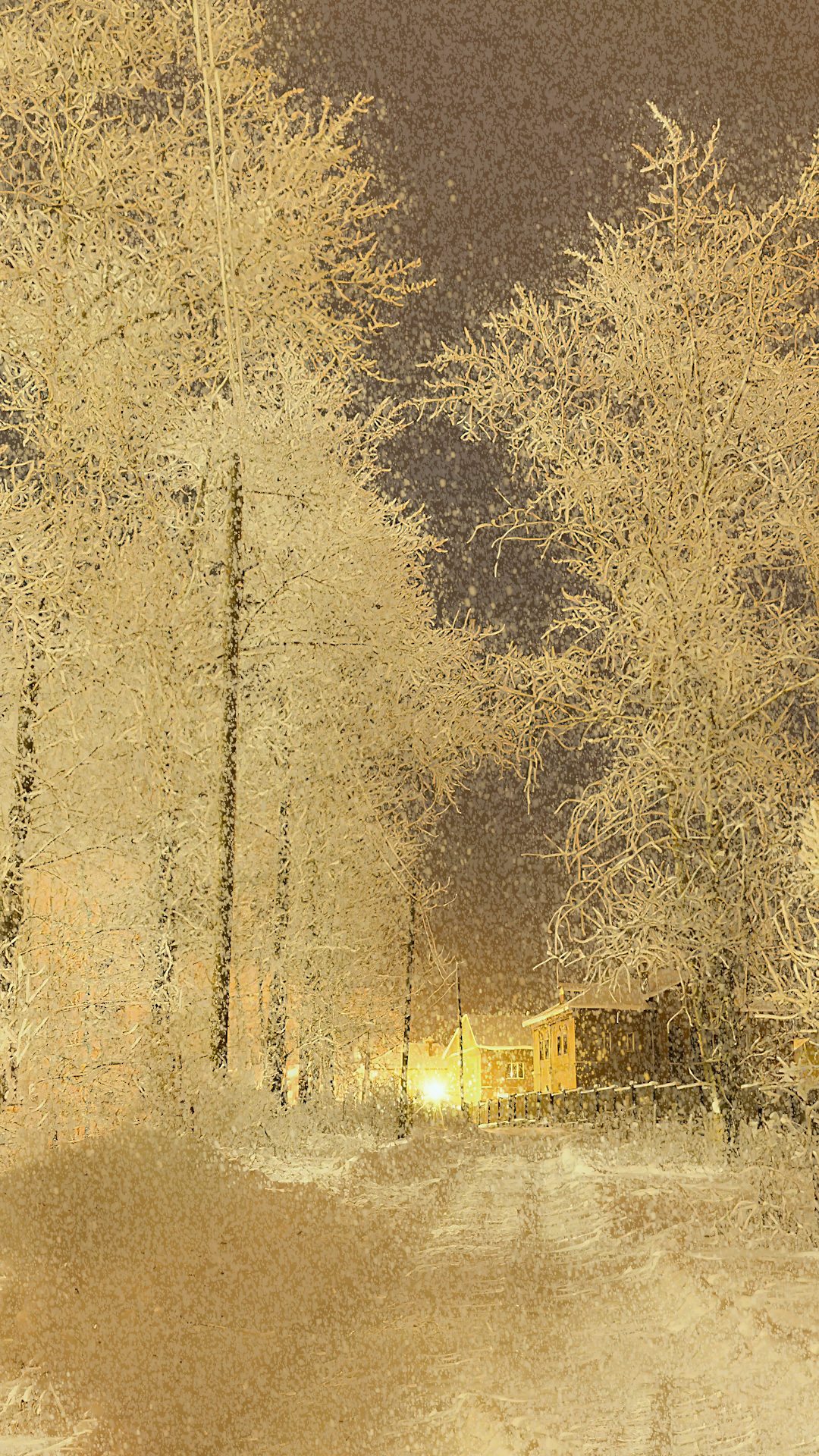 唯美治愈雪景