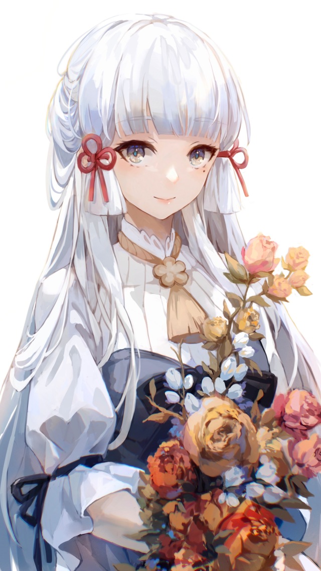 微信壁紙2k原神神里綾華