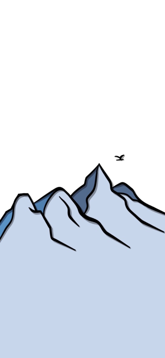 雪山极简壁纸微信背景壁纸