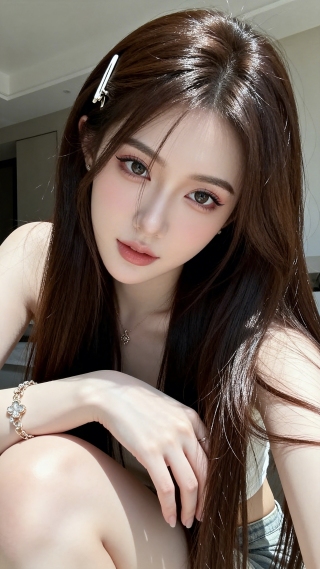清纯美女三