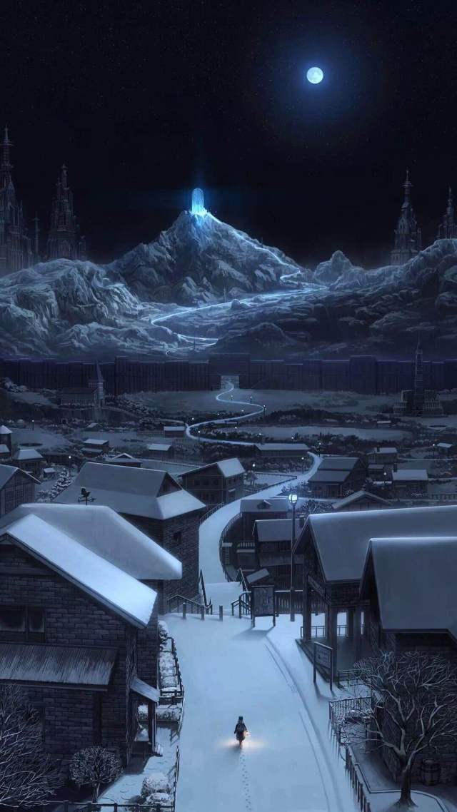 魔幻小鎮微信聊天背景圖高清