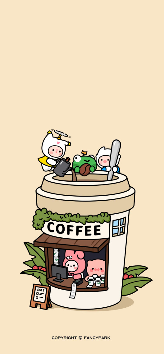 咖啡壁纸-简约