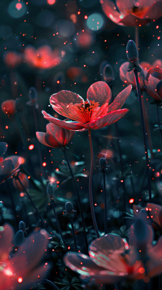 静谧花语-火艳