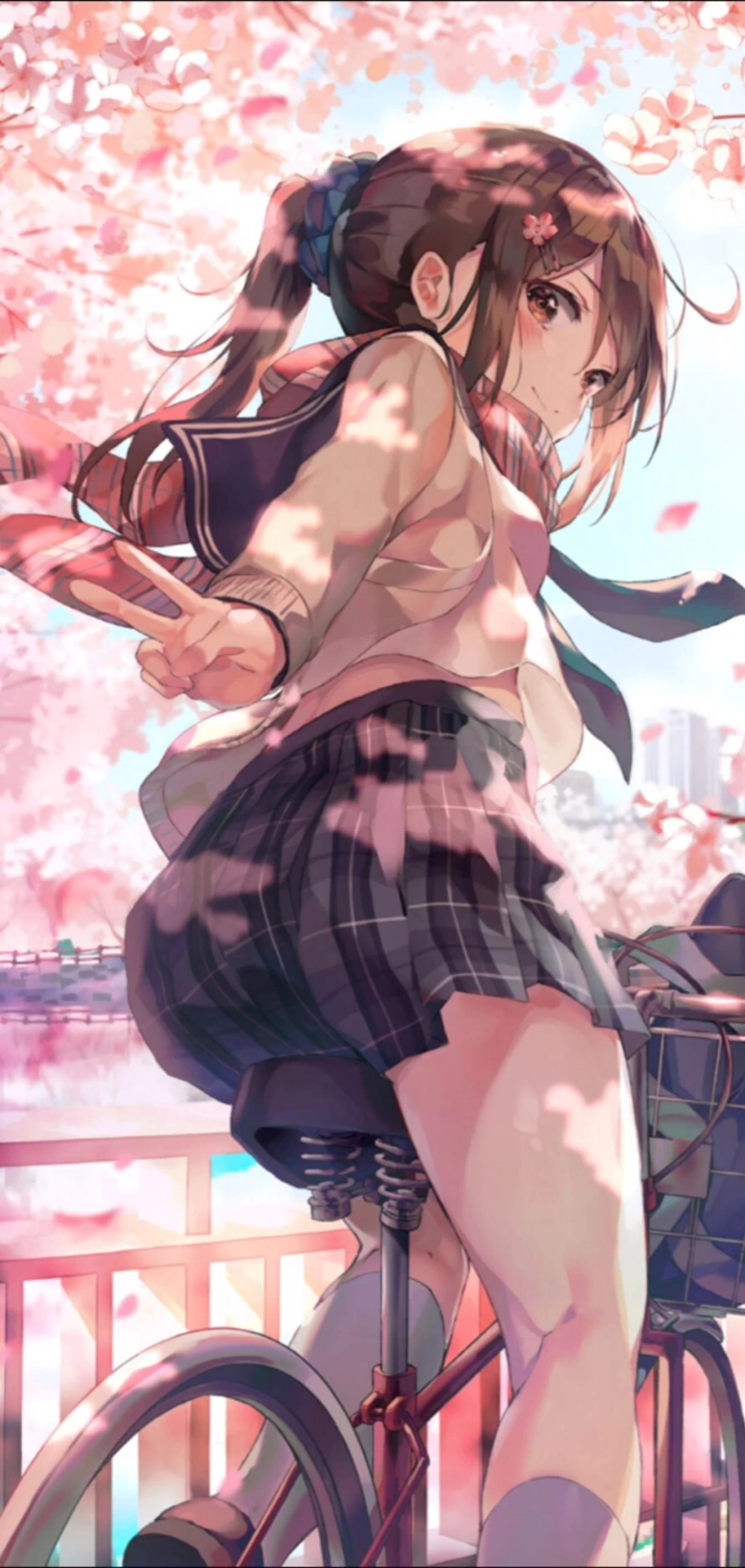 甜美少女微信聊天背景超清