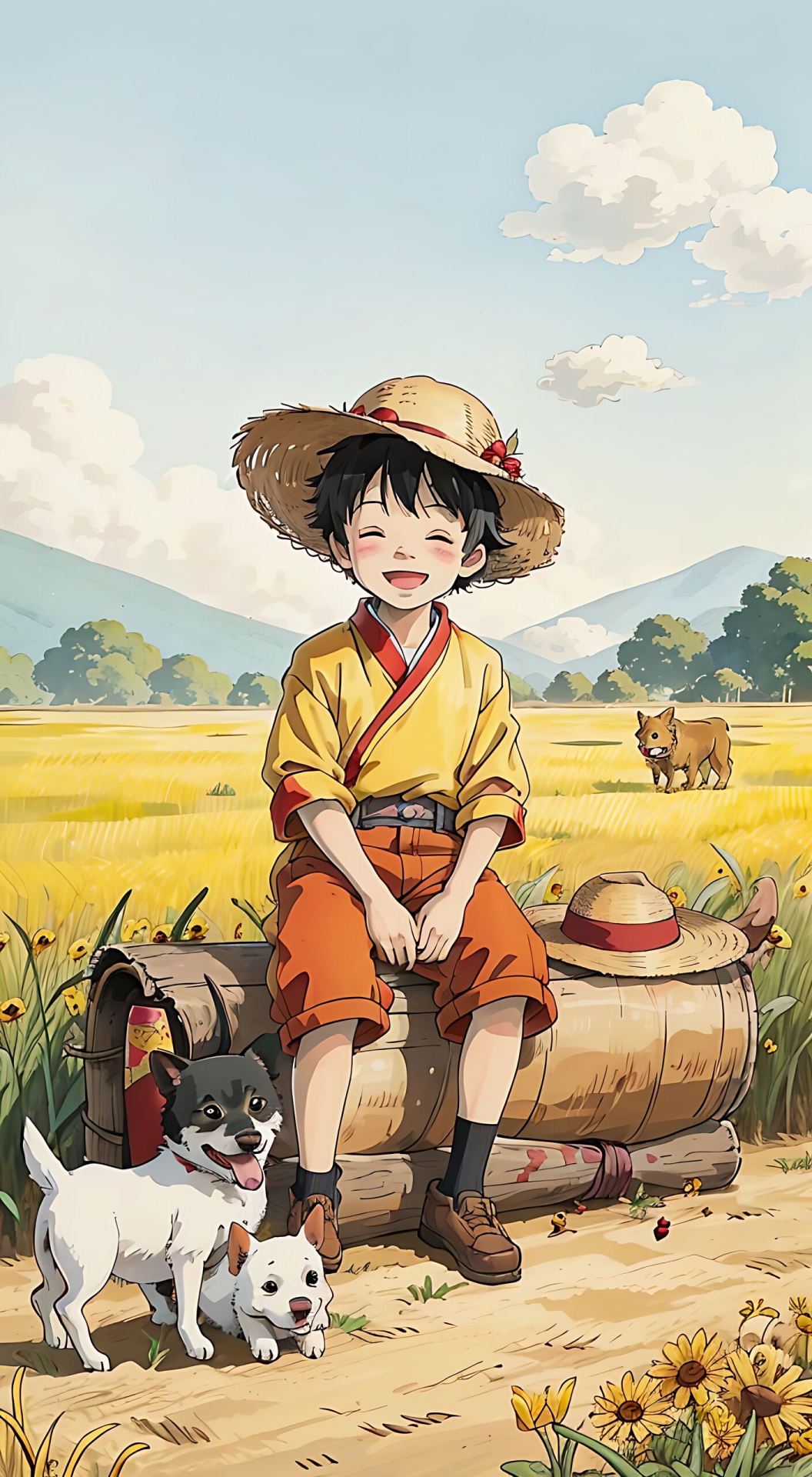 快樂的小男孩