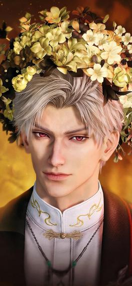 银子‖秦彻簪花壁纸