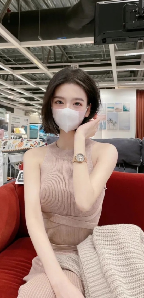 微信聊天背景口罩女神①