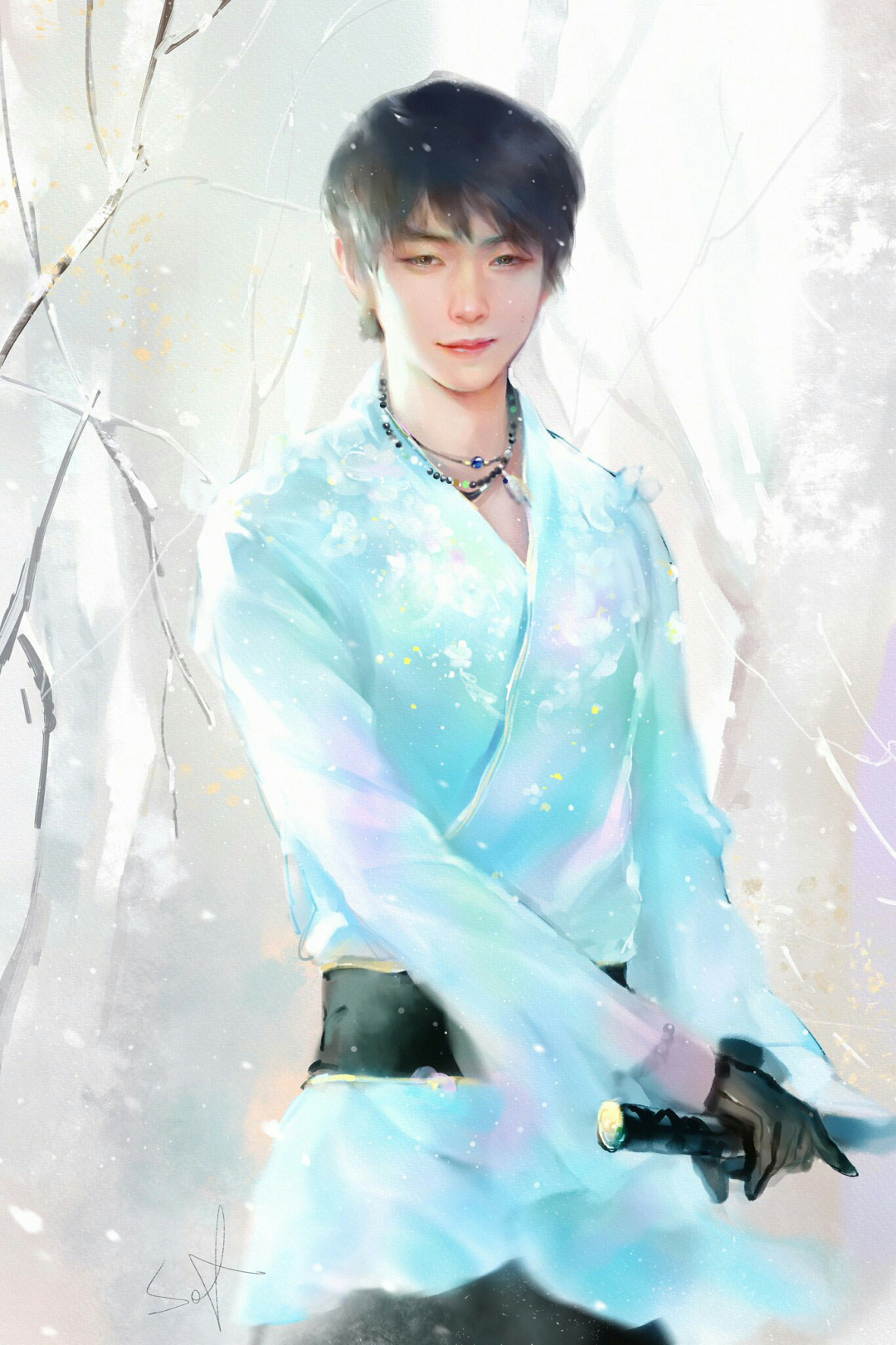 羽生結弦微信背景圖高清