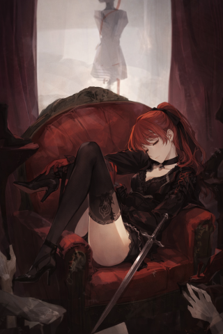 红衣少女战士