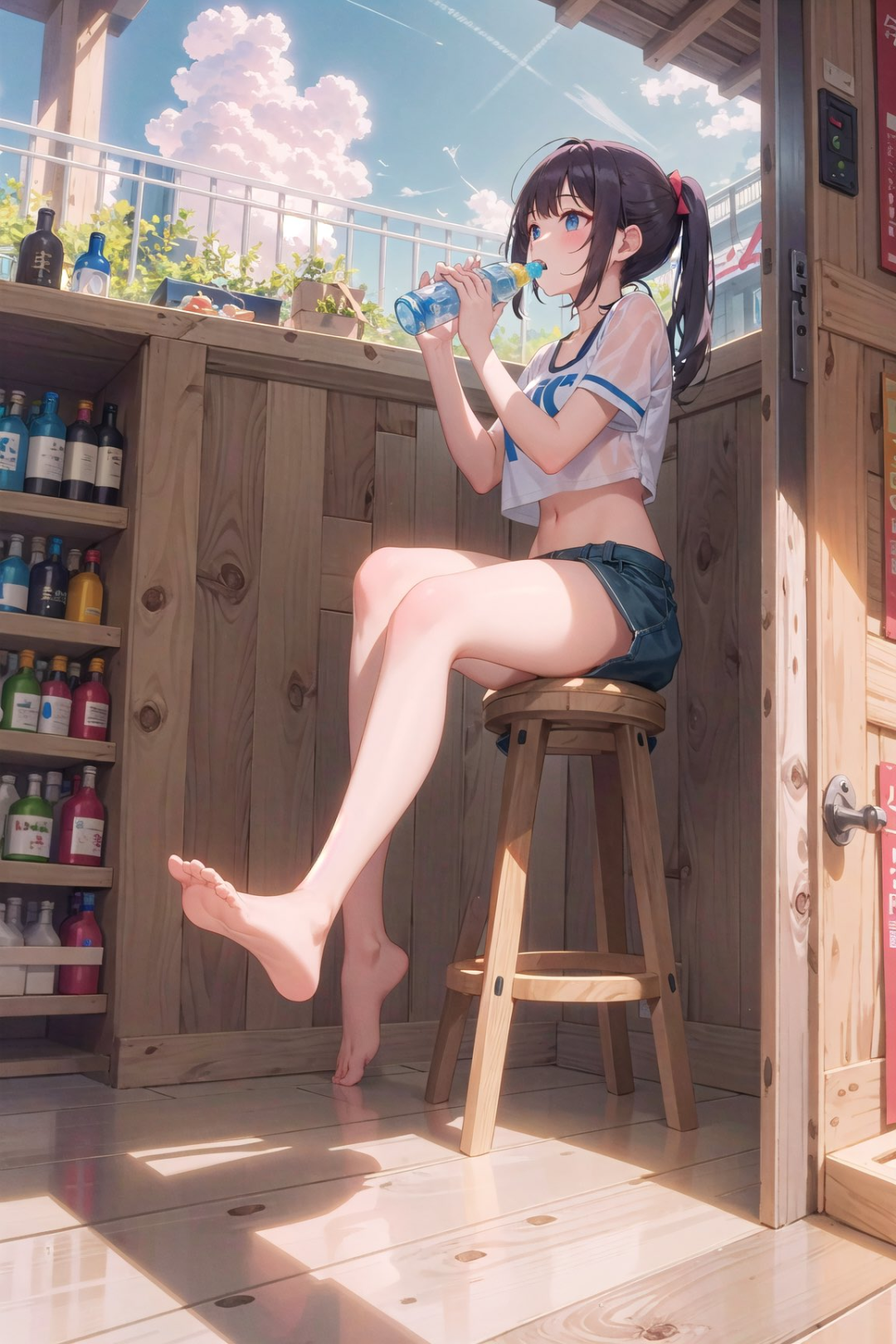 4K 清爽的夏日少女