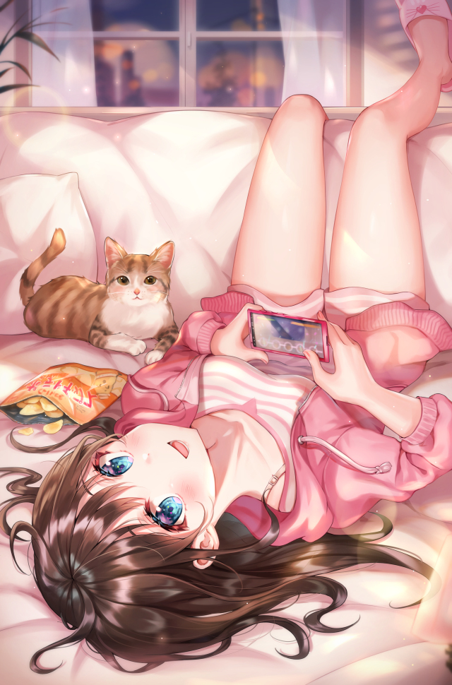 手机屏保壁纸哈喽～