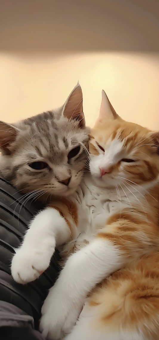 两只可爱猫咪