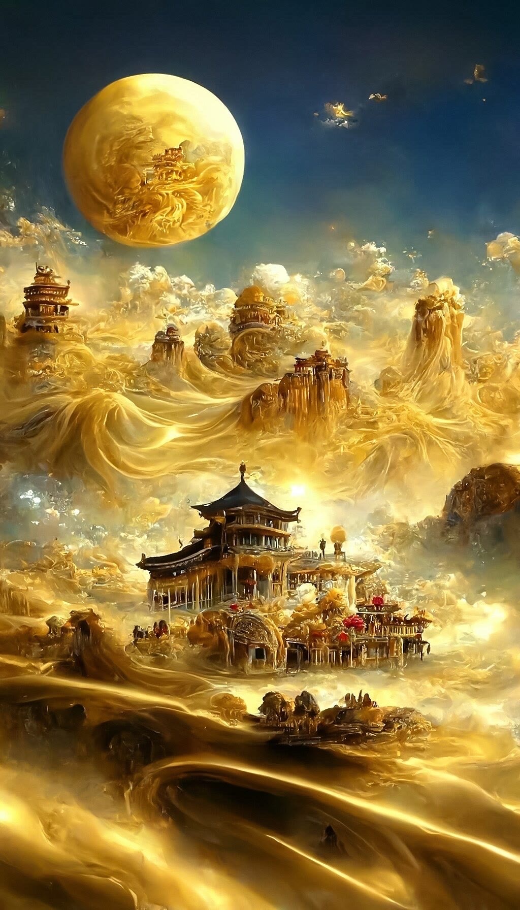 唯美的金色宮殿