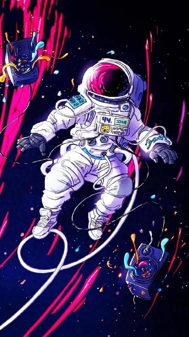 微信聊天背景超清太空人