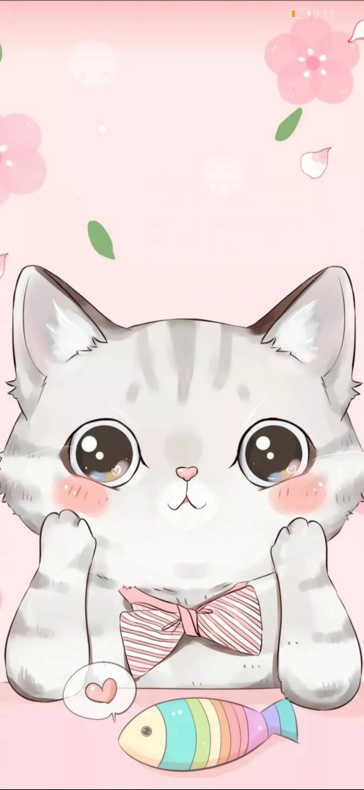 微信聊天背景图高清小猫咪