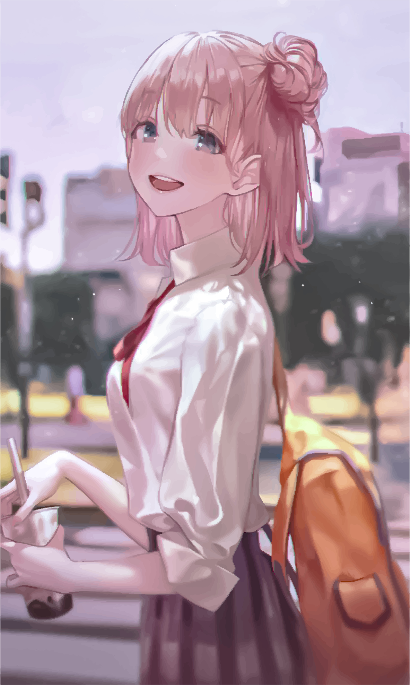 【半丸子頭動漫少女】