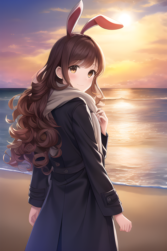 海邊的少女