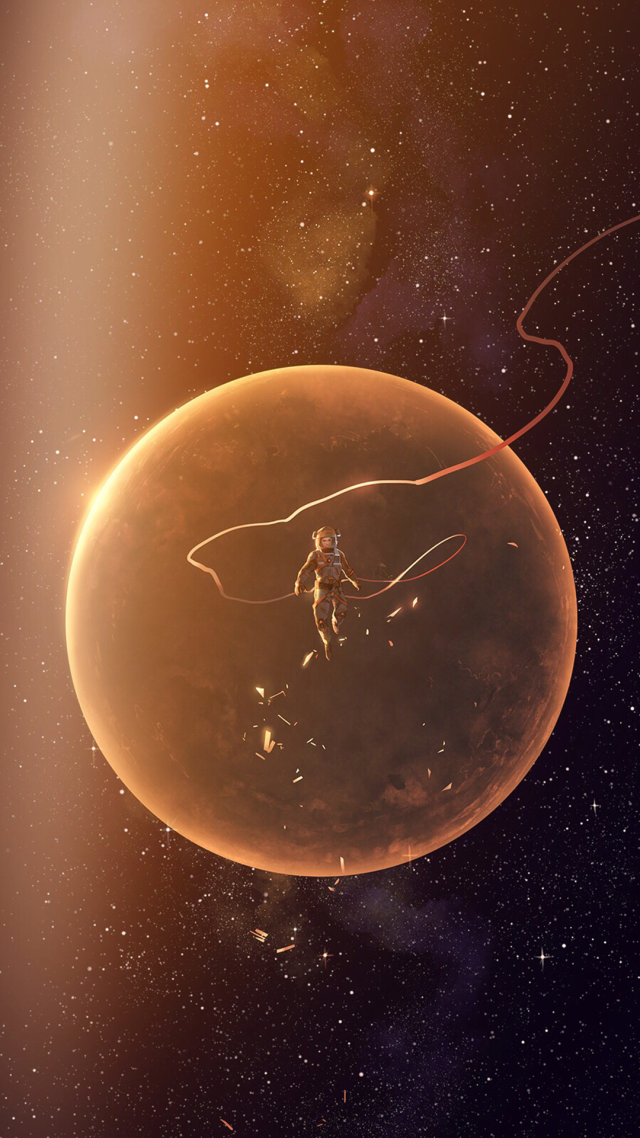 宇航员星球微信壁纸
