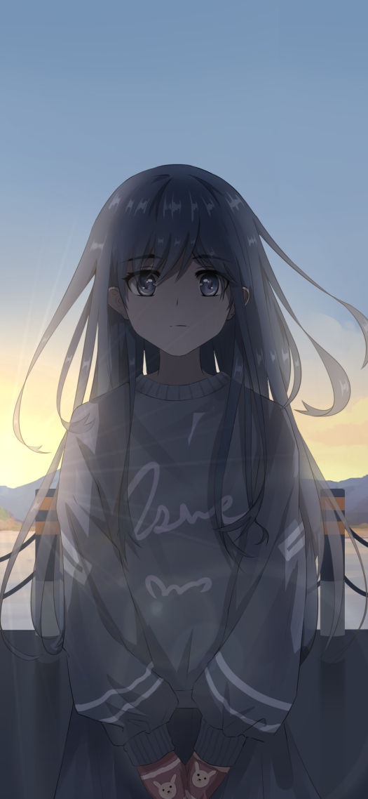 微信聊天背景風愛少女