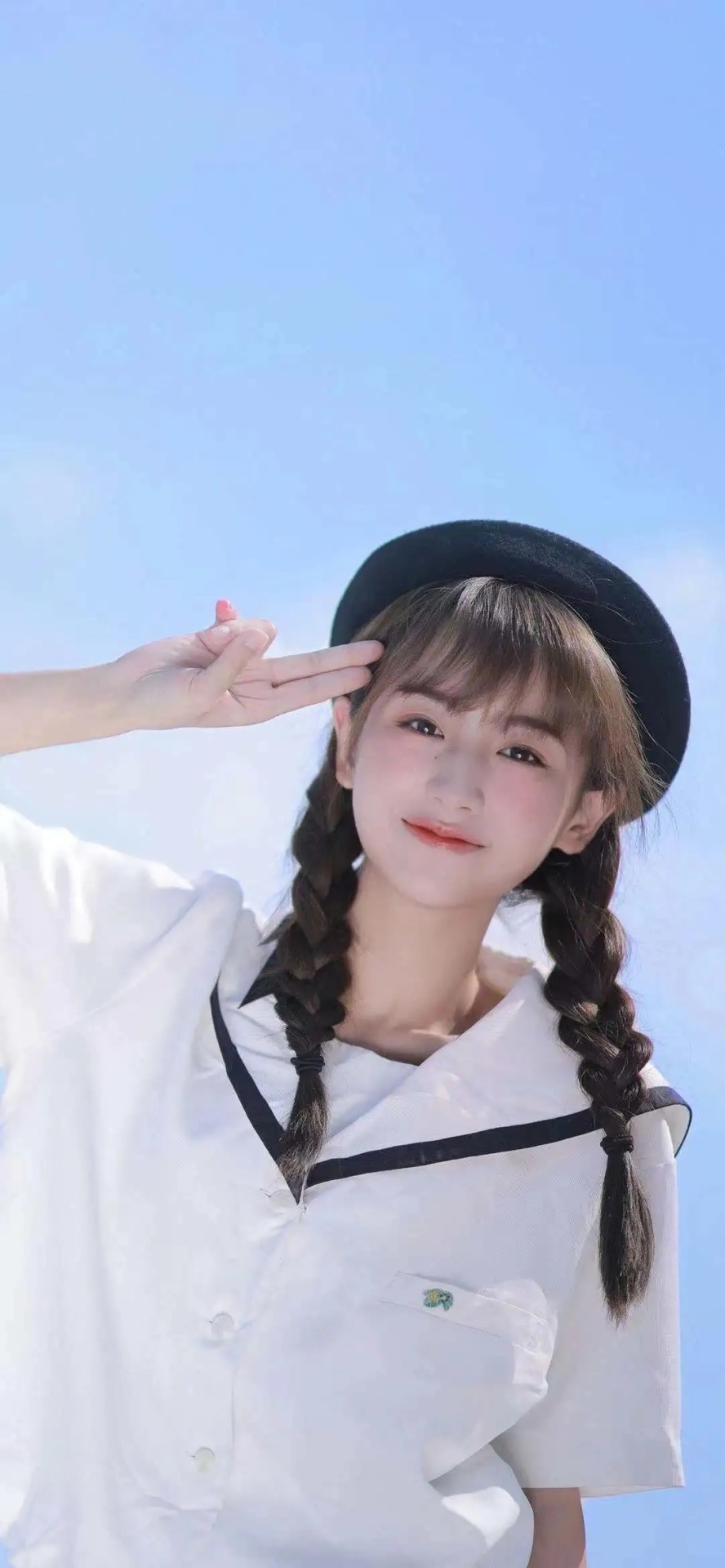 微信圖片背景甜小妮