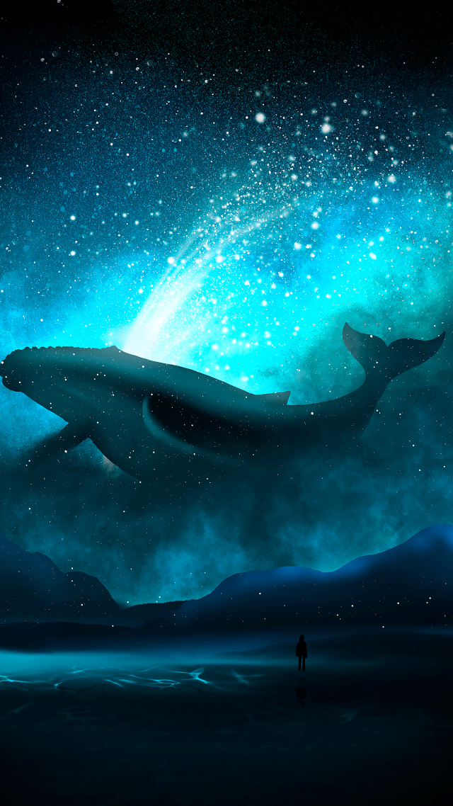 聊天背景圖星河照耀&唯美插畫1