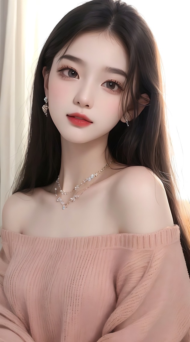 粉衣美少女